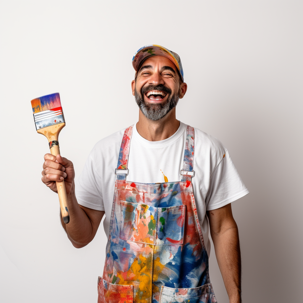pintor sonriendo